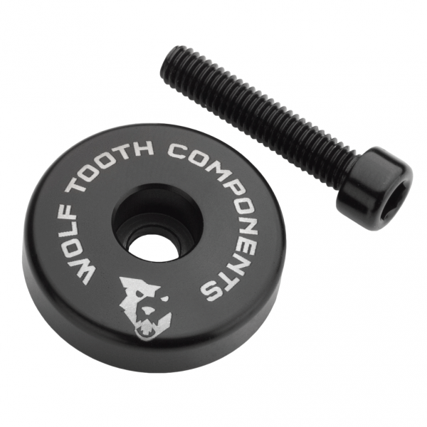 Wolf Tooth Ultralight Top Cap, 5mm Intergert Spacer, W/Bolt by Sykkelkomponenter