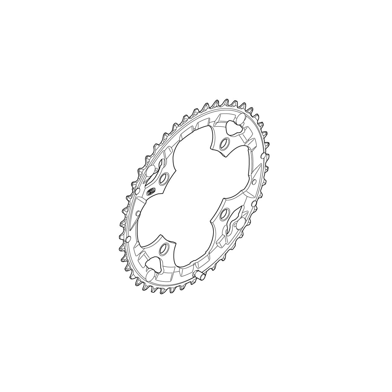Shimano FC-M590 44T 104BCD Drev by Sykkelkomponenter