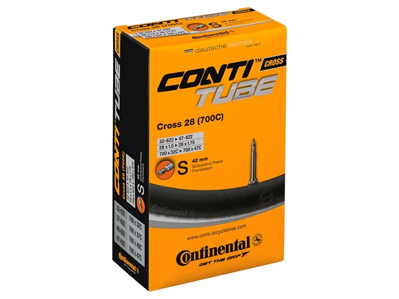 Continental Cross 28, 42mm, Presta ventil, Slange