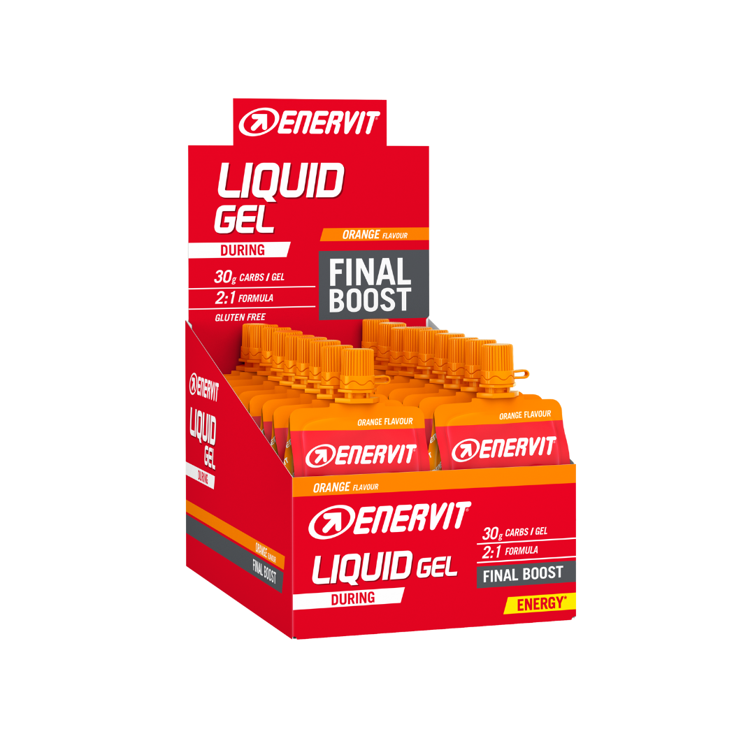 Enervit Liquid Appelsin Energigel 18 stk by Sykkelkomponenter
