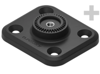 Quad Lock 360 Base Flat Rectangle Base 4 hulls by Sykkelkomponenter