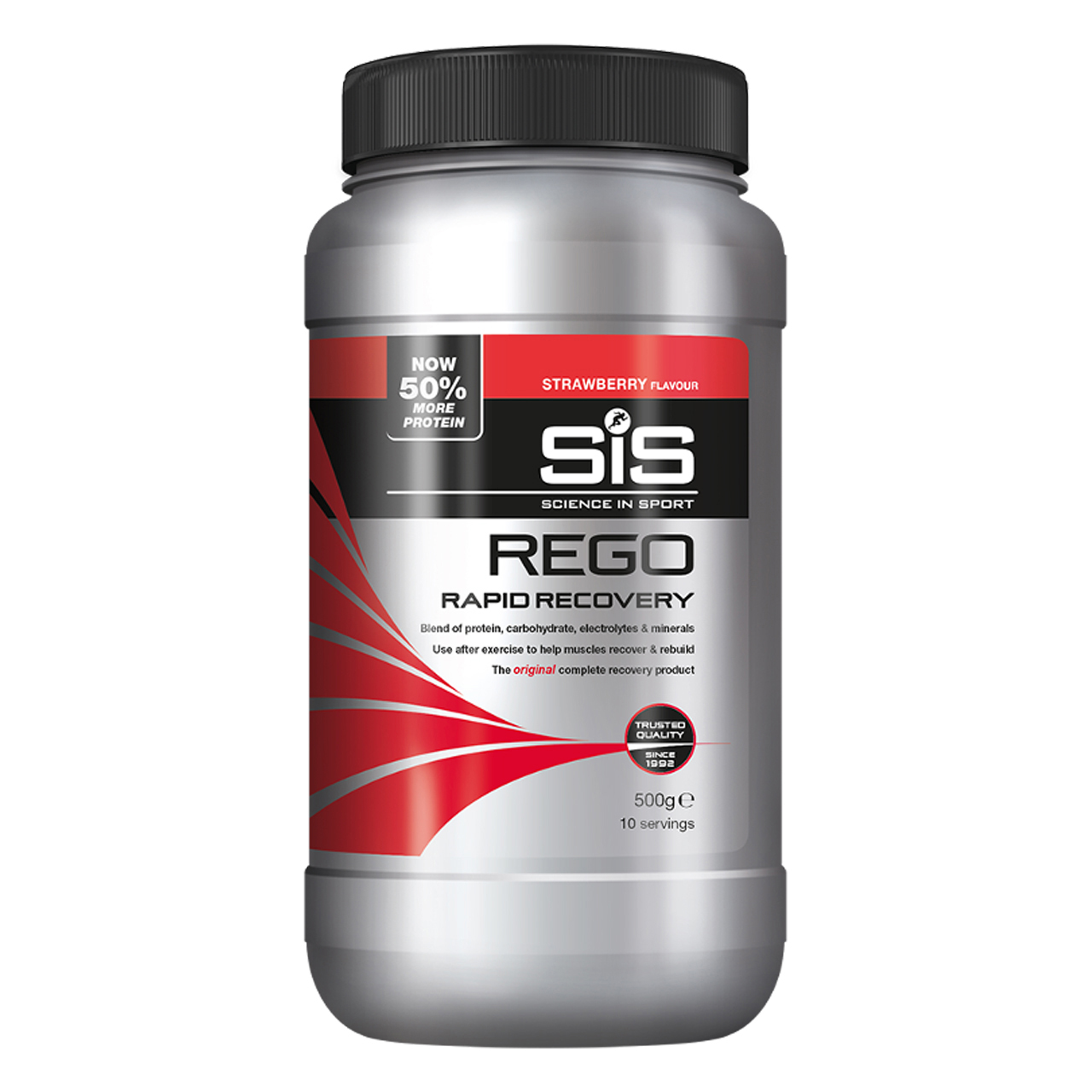 SiS Rego Rapid Recovery Jordbær 500 gram by Sykkelkomponenter
