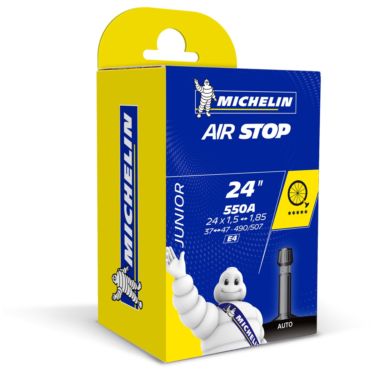 Michelin Airstop E4, 24 x 1,5 - 1,85" Bilventil Slange by Sykkelkomponenter