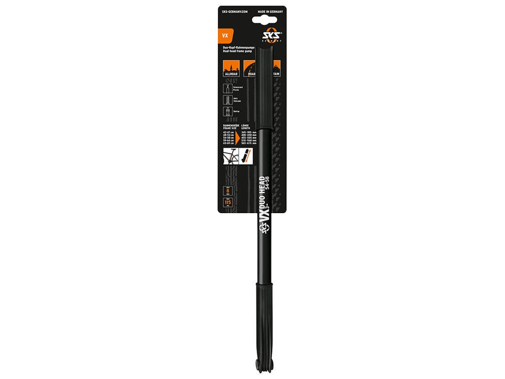 SKS Frame pump VX 6 bar/87 psi Black by Sykkelkomponenter