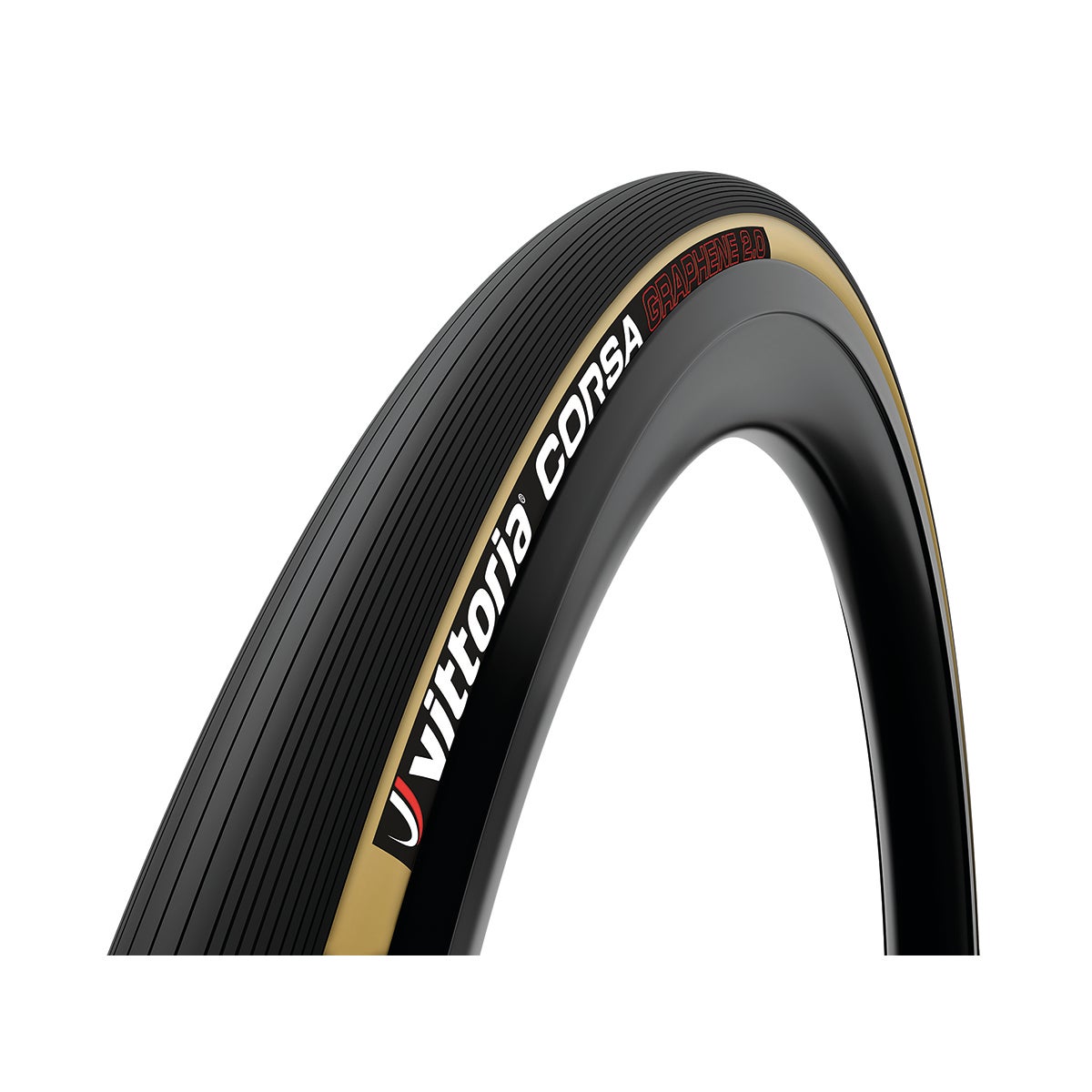 Vittoria Corsa G2 32-622mm, Svart/Brun Foldbar Dekk by Sykkelkomponenter