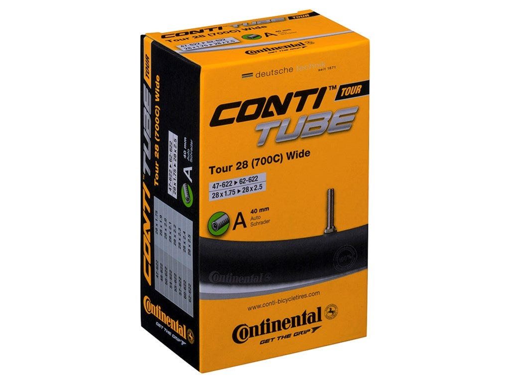 Continental Tour 28 Wide, Bilventill, 54-62mm/584-622mm Slange by Sykkelkomponenter