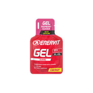 Enervit Gel m/ Koffein Bringebær Energigel