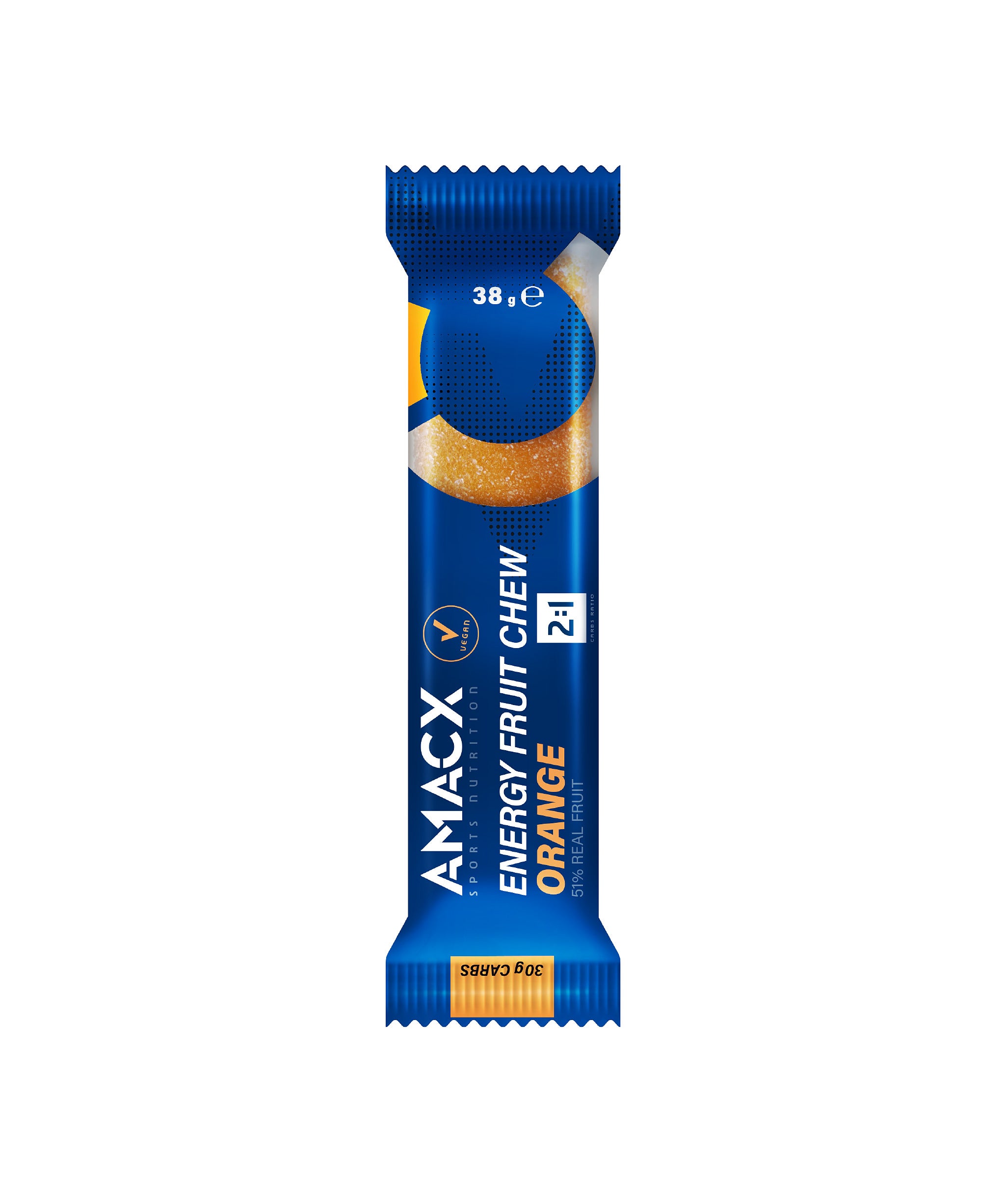 Amacx Energy Fruit Chew Appelsin 12 stk by Sykkelkomponenter