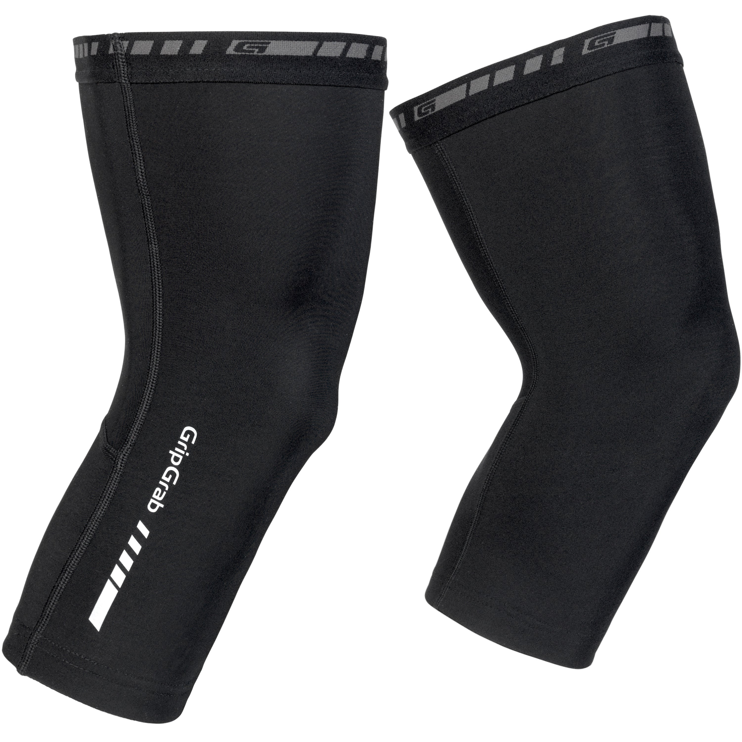 GripGrab Knee Thermo Warmers, Black by Sykkelkomponenter