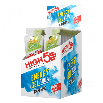 High5 EnergyGel Aqua Koffein Sitrus 20 stk