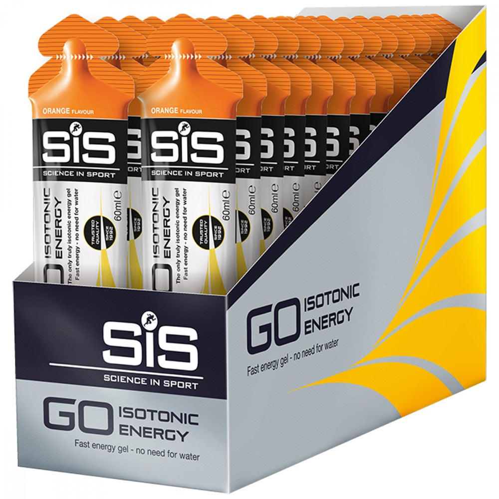 SIS GO Isotonic Appelsin Energigel 30 stk by Sykkelkomponenter
