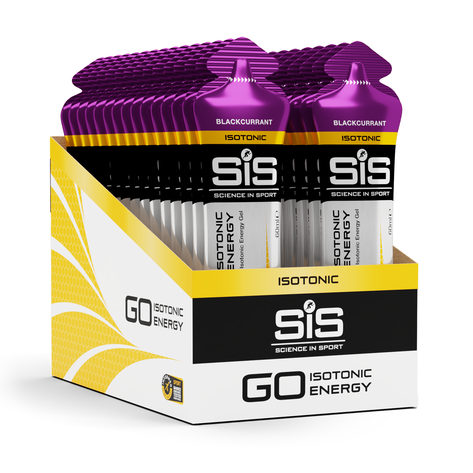 SiS GO Isotonic Solbær Energigel 30 stk by Sykkelkomponenter