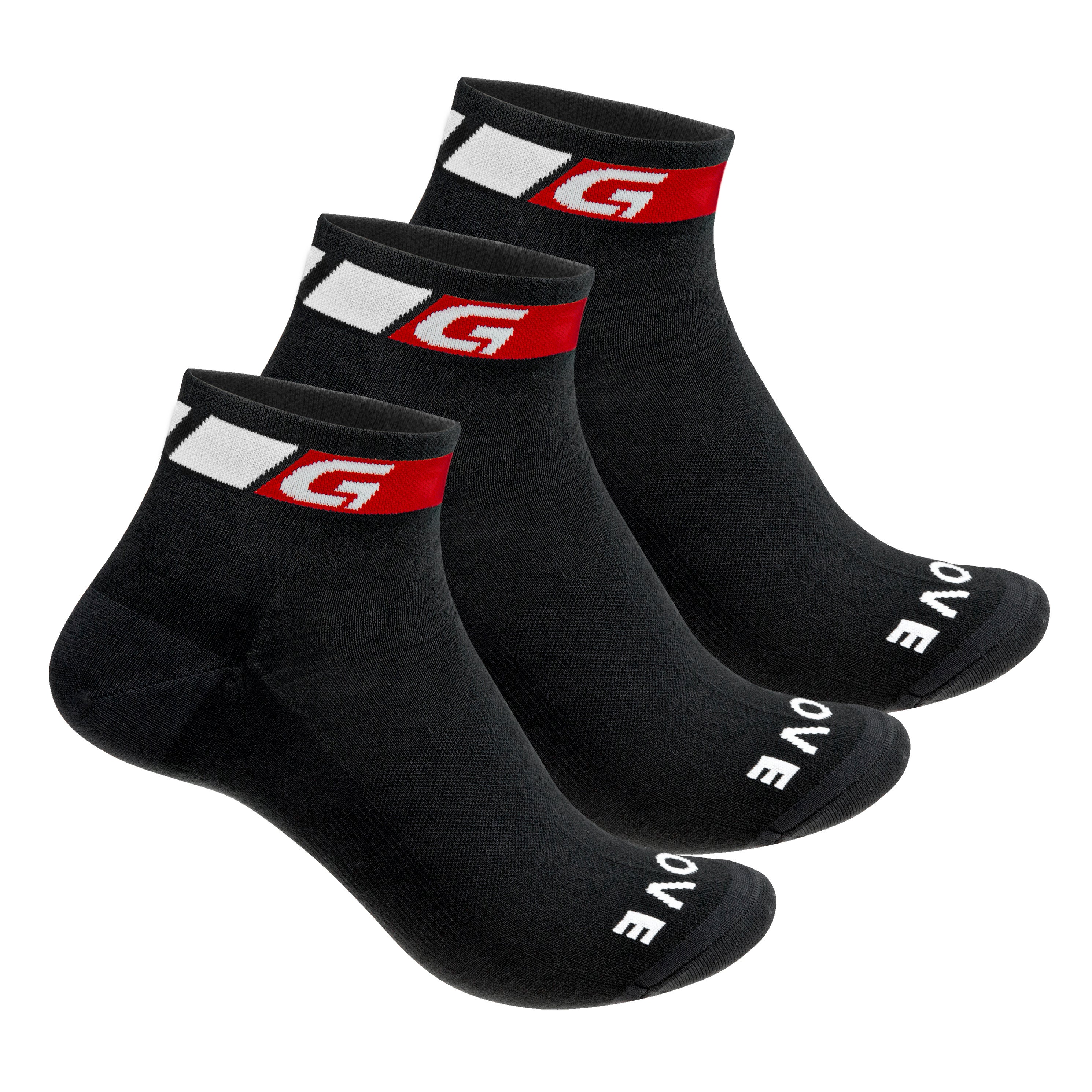 GripGrab Classic Low Cut Sykkelsokker 3PK by Sykkelkomponenter