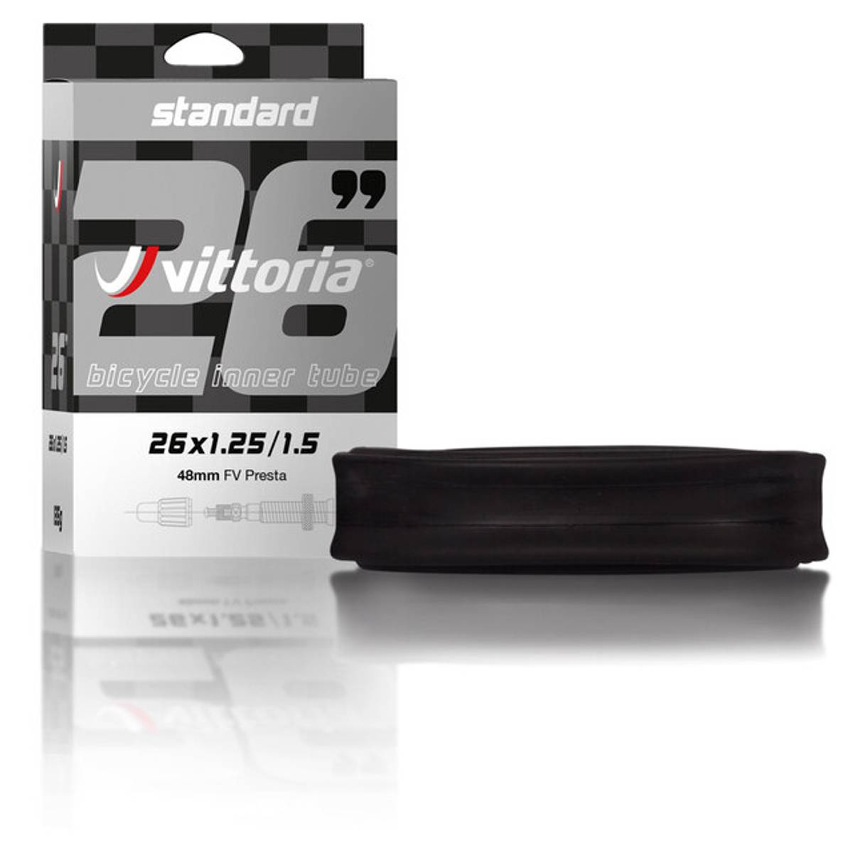 Vittoria Standard 26 x 1,95-2,50" Prestaventil Slange by Sykkelkomponenter