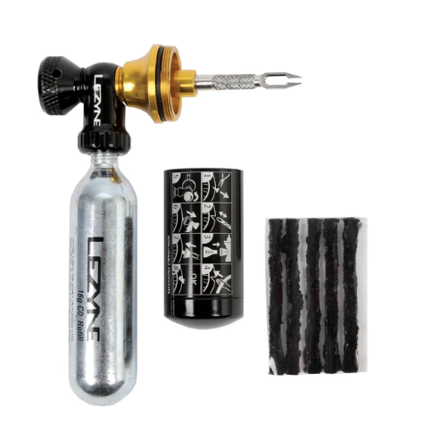 Lezyne Tubeless CO2 Blaster, CO2 Pumpe + Reperasjonskit og CO2