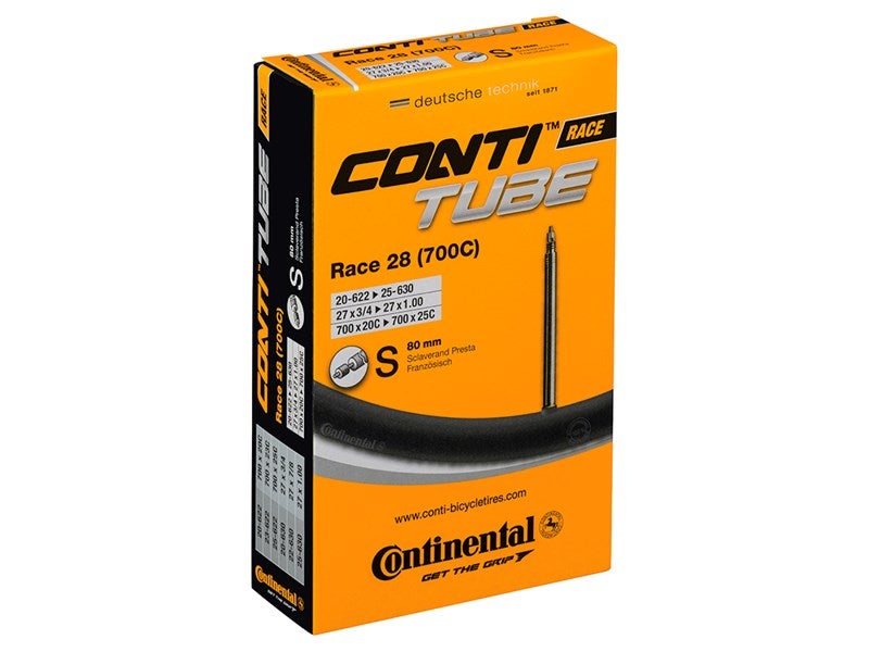 Continental Race 28, 18-25mm x 622mm Presta Slange by Sykkelkomponenter