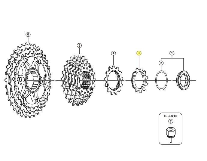 Shimano SLX CS-HG81 11T Kassettdrev by Sykkelkomponenter