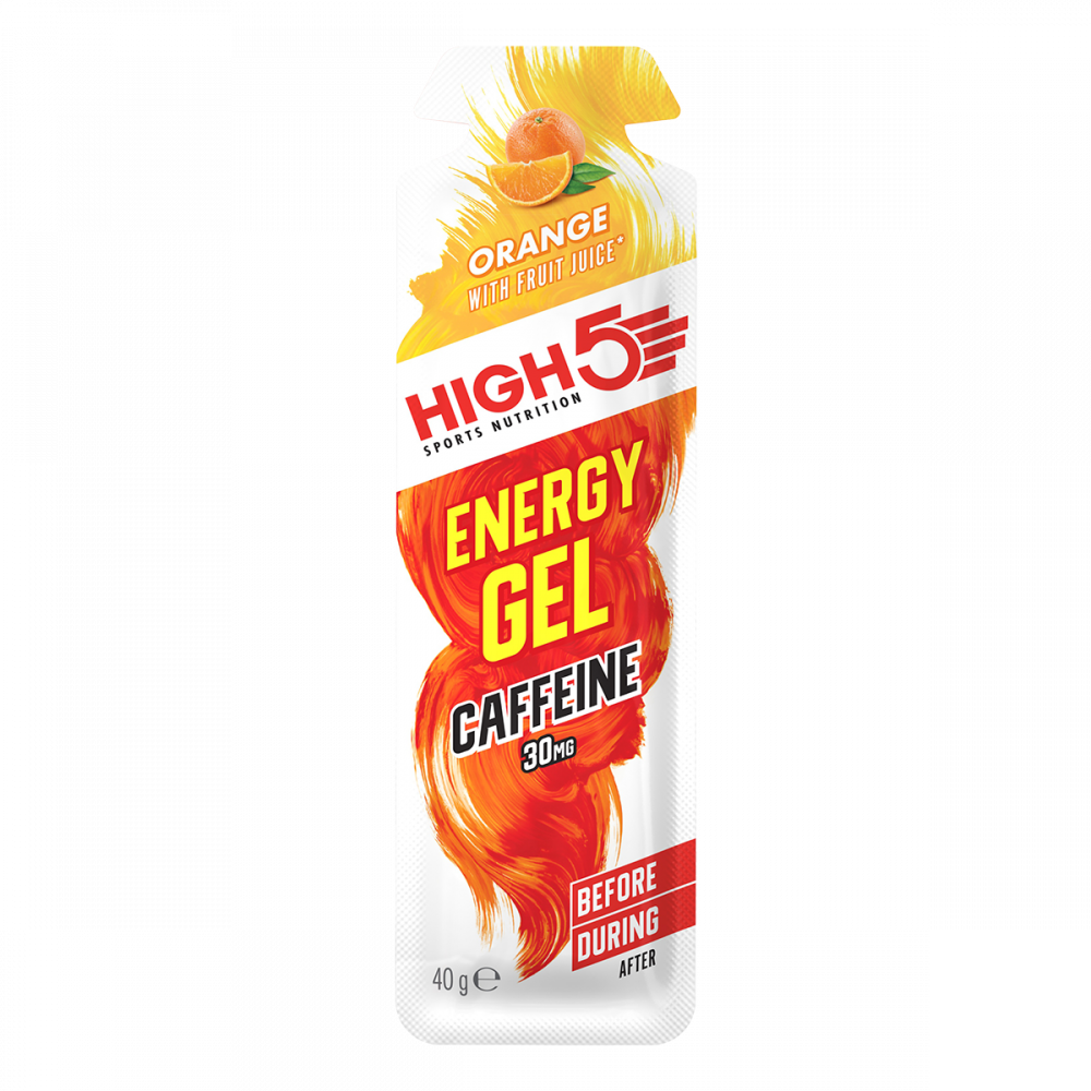 High5 EnergyGel Koffein Appelsin Energigel by Sykkelkomponenter