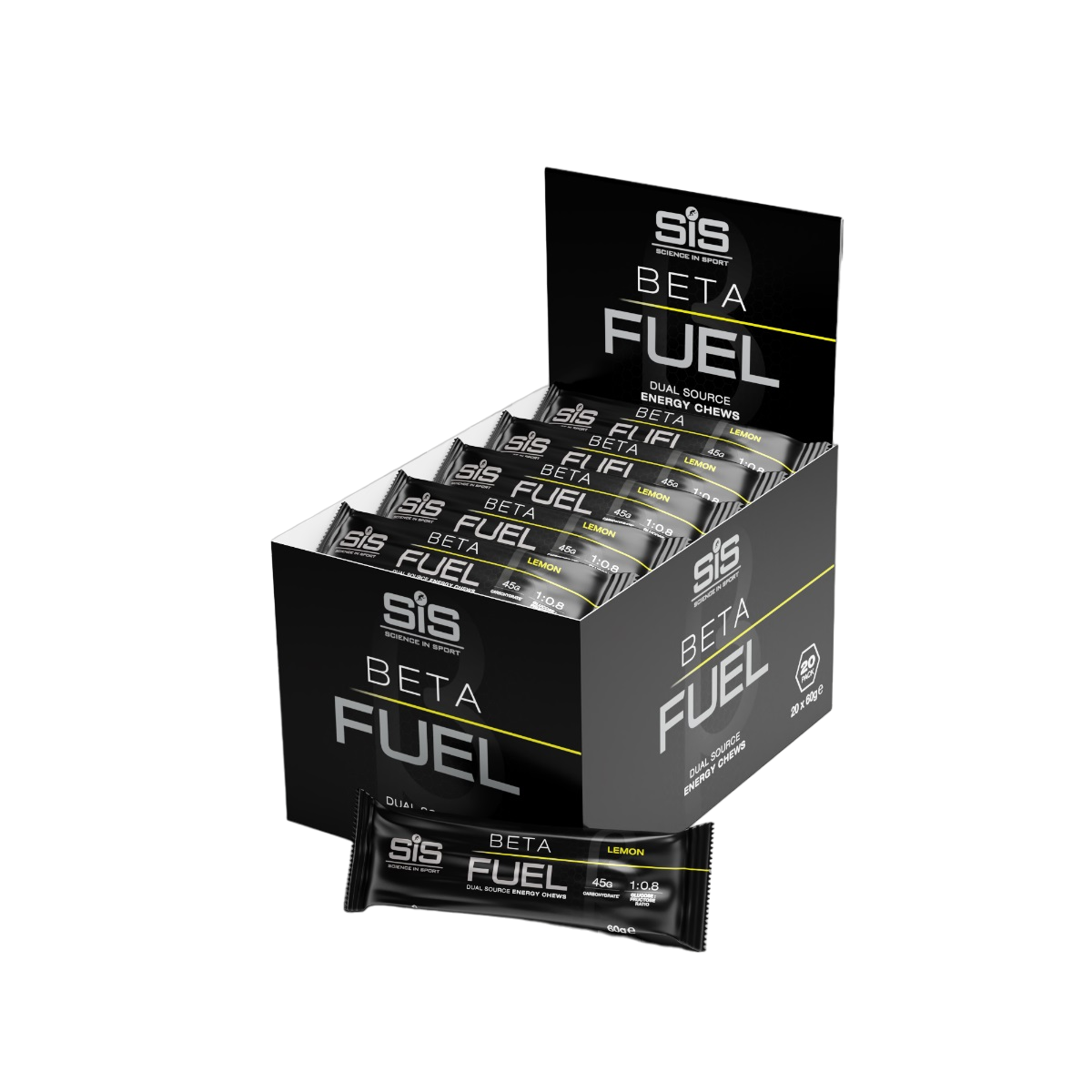 SIS Beta Fuel Lemon Energigummi, 20 stk by Sykkelkomponenter
