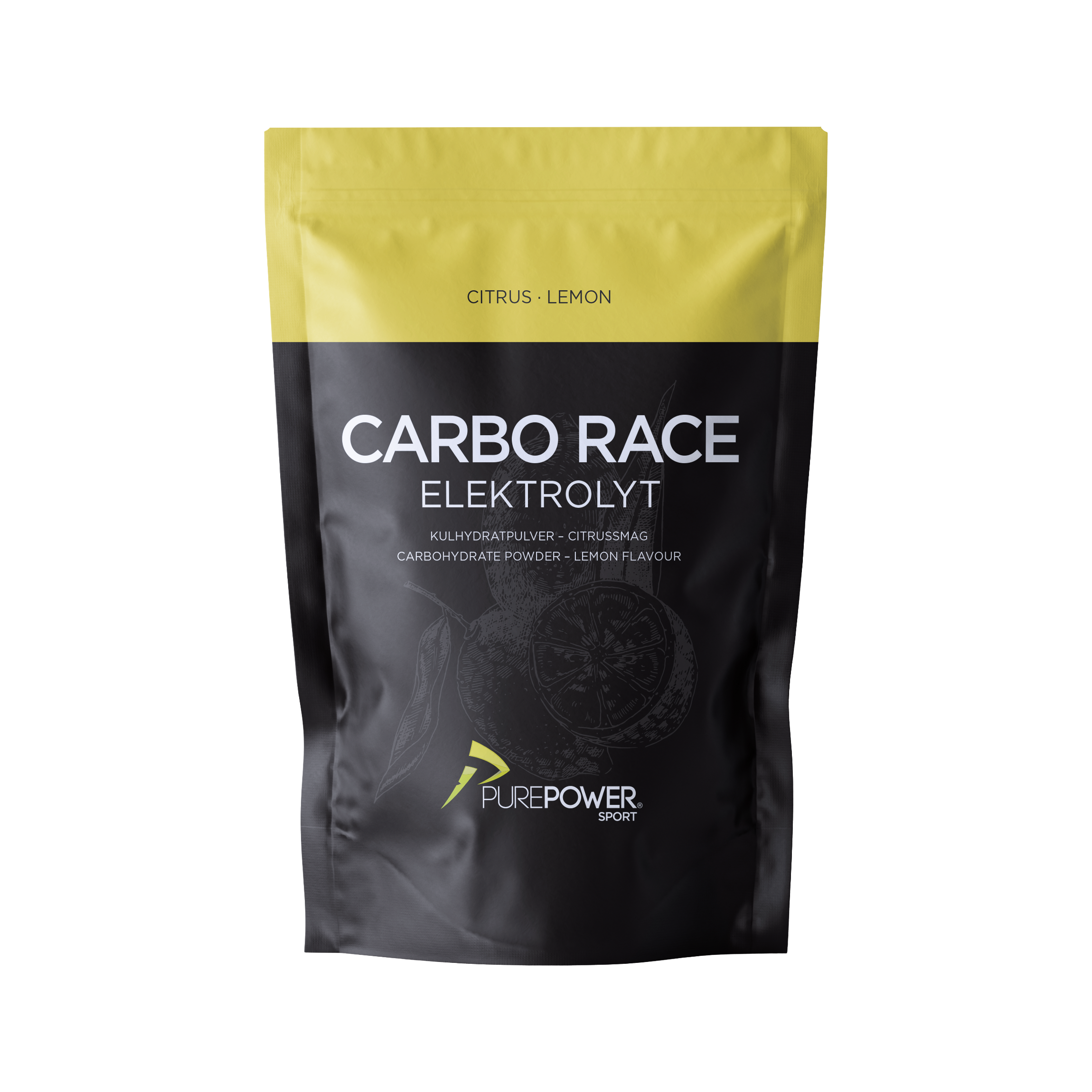 PurePower Carbo Race Elektrolytt Sitrus Sportsdrikk