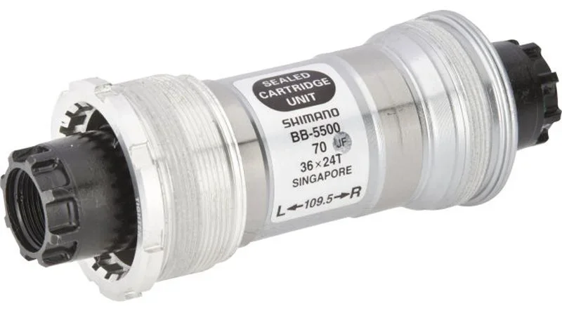 Shimano 105, 109,5/70mm Italienske Gjenger Octalink Kranklager by Sykkelkomponenter