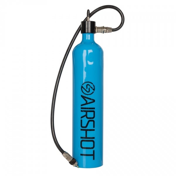 Airshot Pump Tubeless Tyre Inflator Blue by Sykkelkomponenter