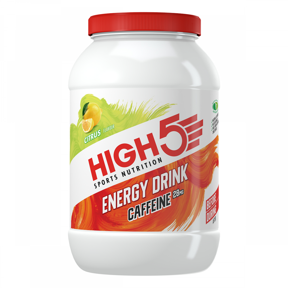 High5 Energy Drink KOFFEIN Sitrus, 2,2kg Sportsdrikk Pulver by Sykkelkomponenter