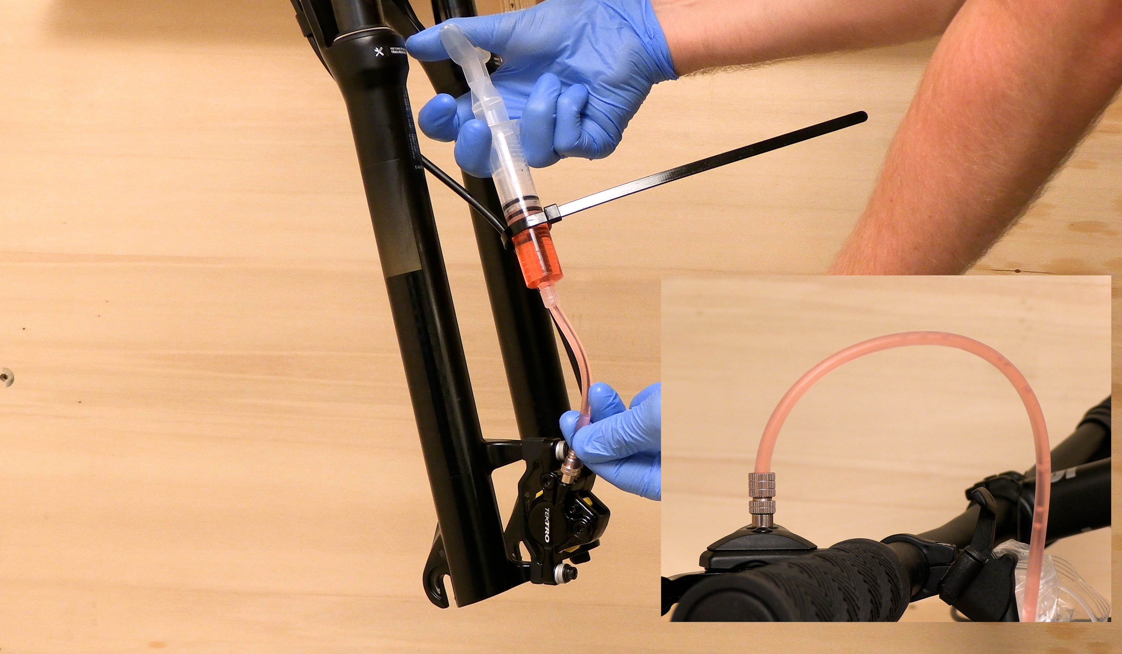 Hvordan lufte Tektro og TRP hydrauliske skivebremser