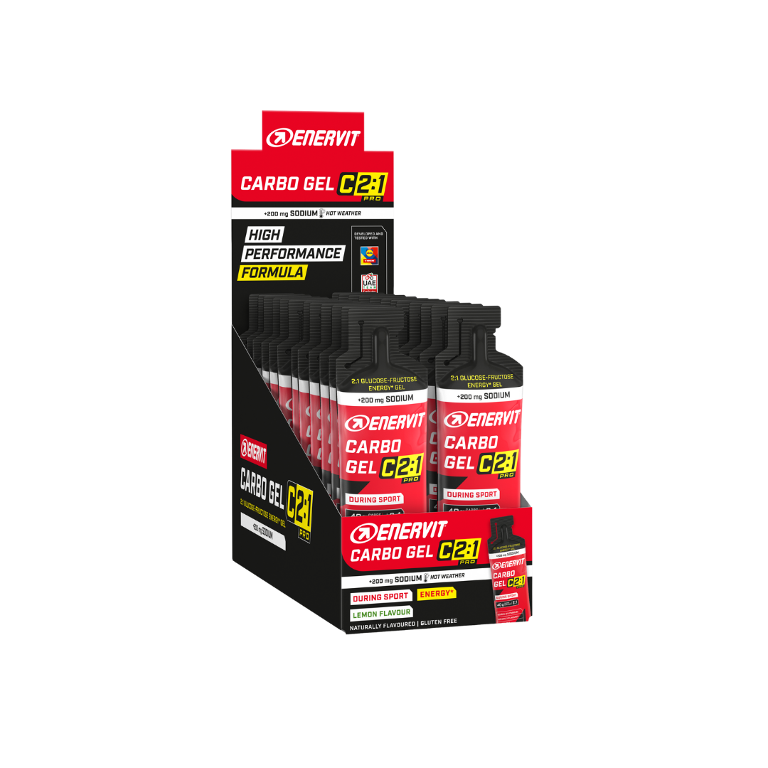 Enervit C2:1 Carbo m/Sodium Sitron Energigel 24 stk by Sykkelkomponenter