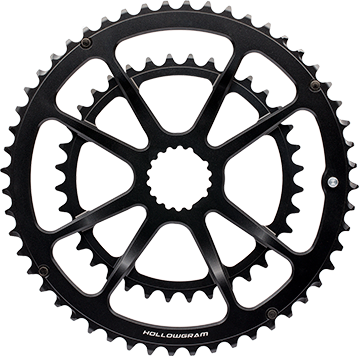 thumbnail image 2 of Cannondale Hollowgram Spidering 8-Arm Chainring – 46/30T – Black Direct Mount 2 of 3