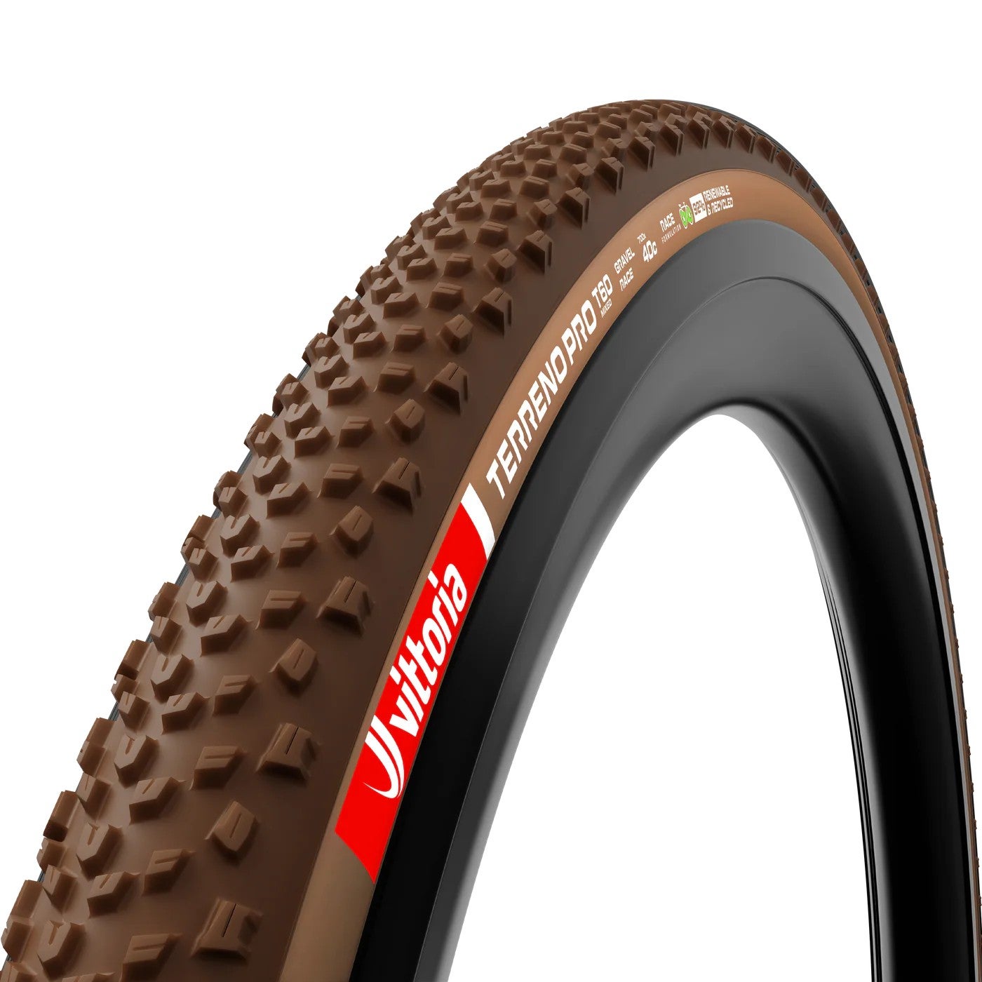 Vittoria Terreno Pro T60 Brun TLR 622 mm Dekk by Sykkelkomponenter
