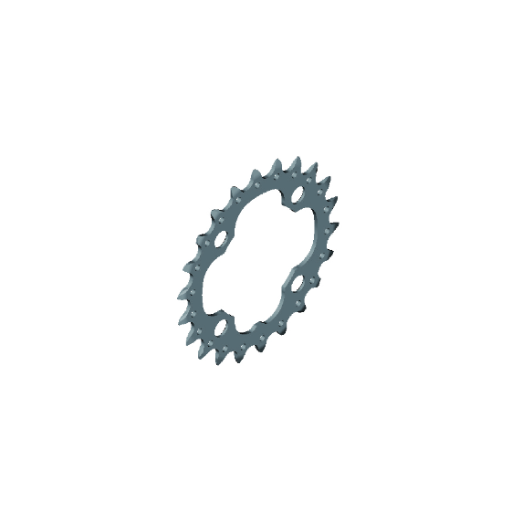 Shimano Deore FC-M617/M617-2 24T Krankdrev by Sykkelkomponenter