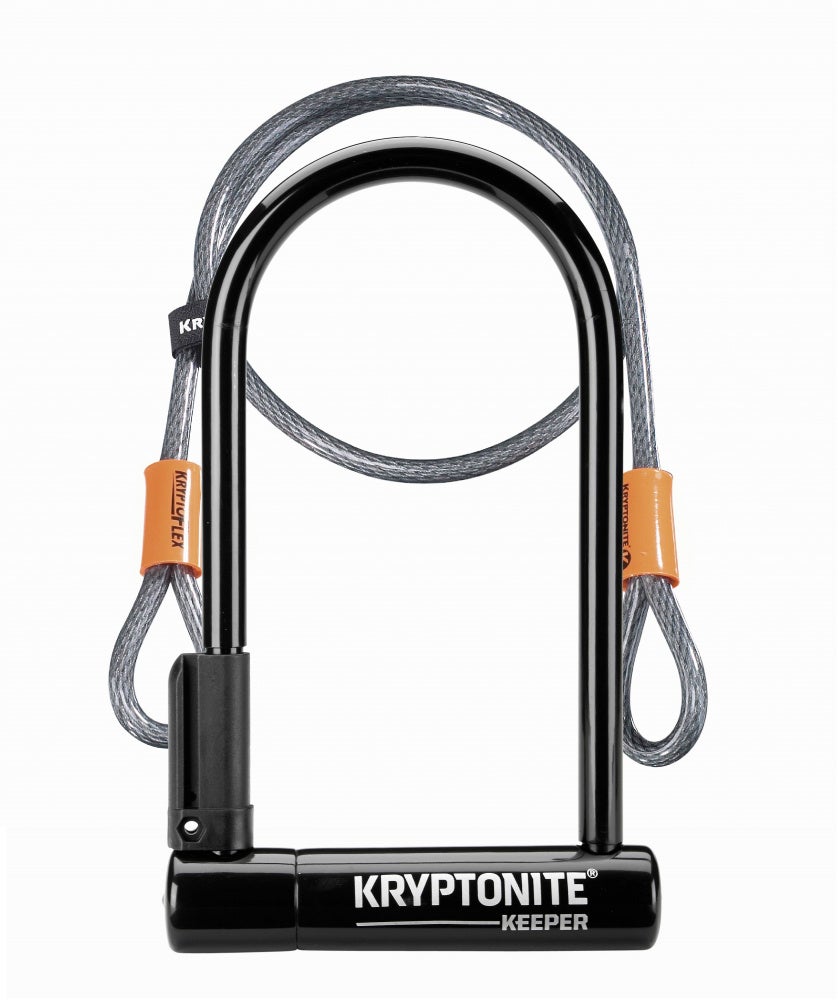 Kryptonite New-U Keeper Standard, Bøylelås og Wire by Sykkelkomponenter