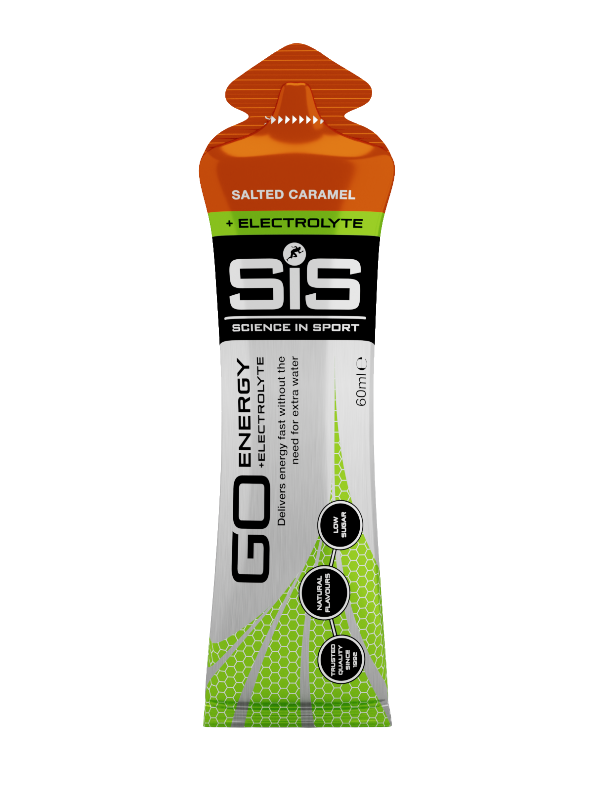 SiS GO Isotonic Energy+Electrolyte Salted Caramel Energigel by Sykkelkomponenter