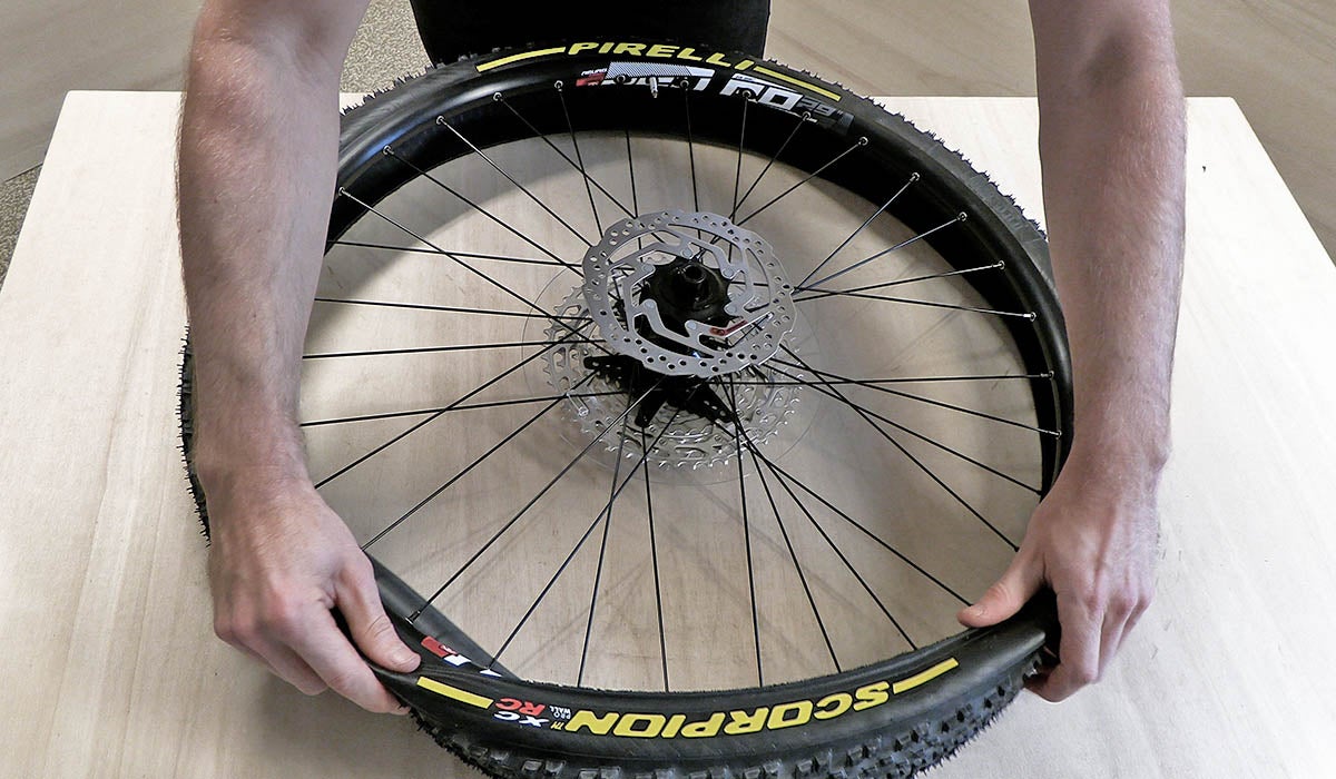 Bytte dekk med slange