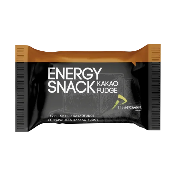 PurePower Energy Snack Kakao Fudge Energibar by Sykkelkomponenter