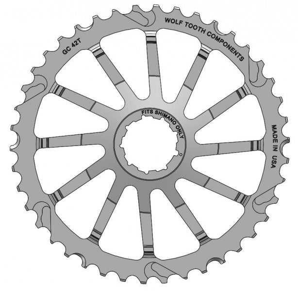 Wolf Tooth Giant Cog 42T Shimano by Sykkelkomponenter