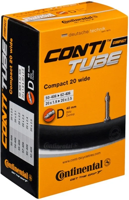 Continental Compact 20 x 1,30-1,90 Dunlop Ventil Slange by Sykkelkomponenter