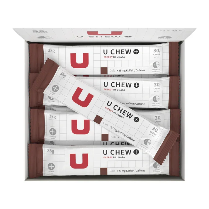 Umara U Chew Cola + Koffein Energigummi 12 stk