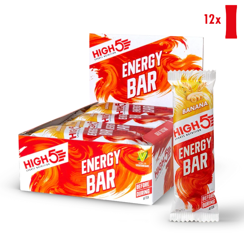 High5 Energybar Banan 12 stk by Sykkelkomponenter