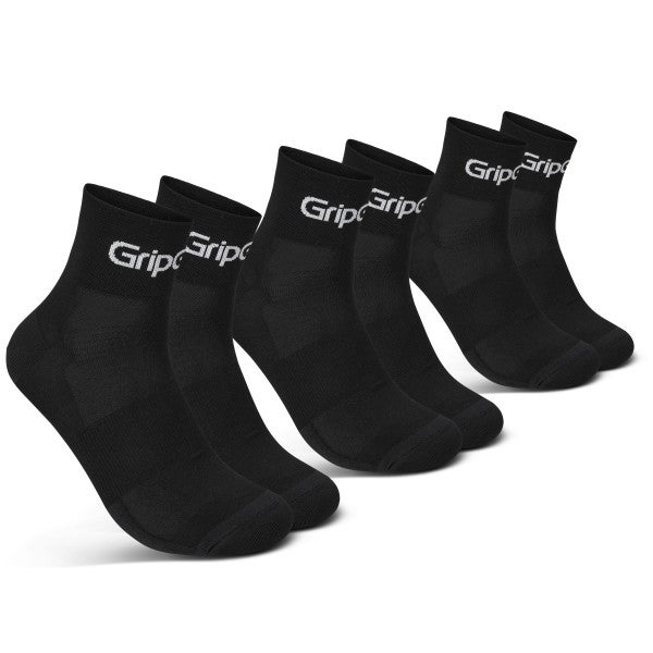 GripGrab Ride Low Cut 3-Pack Sykkelsokker by Sykkelkomponenter