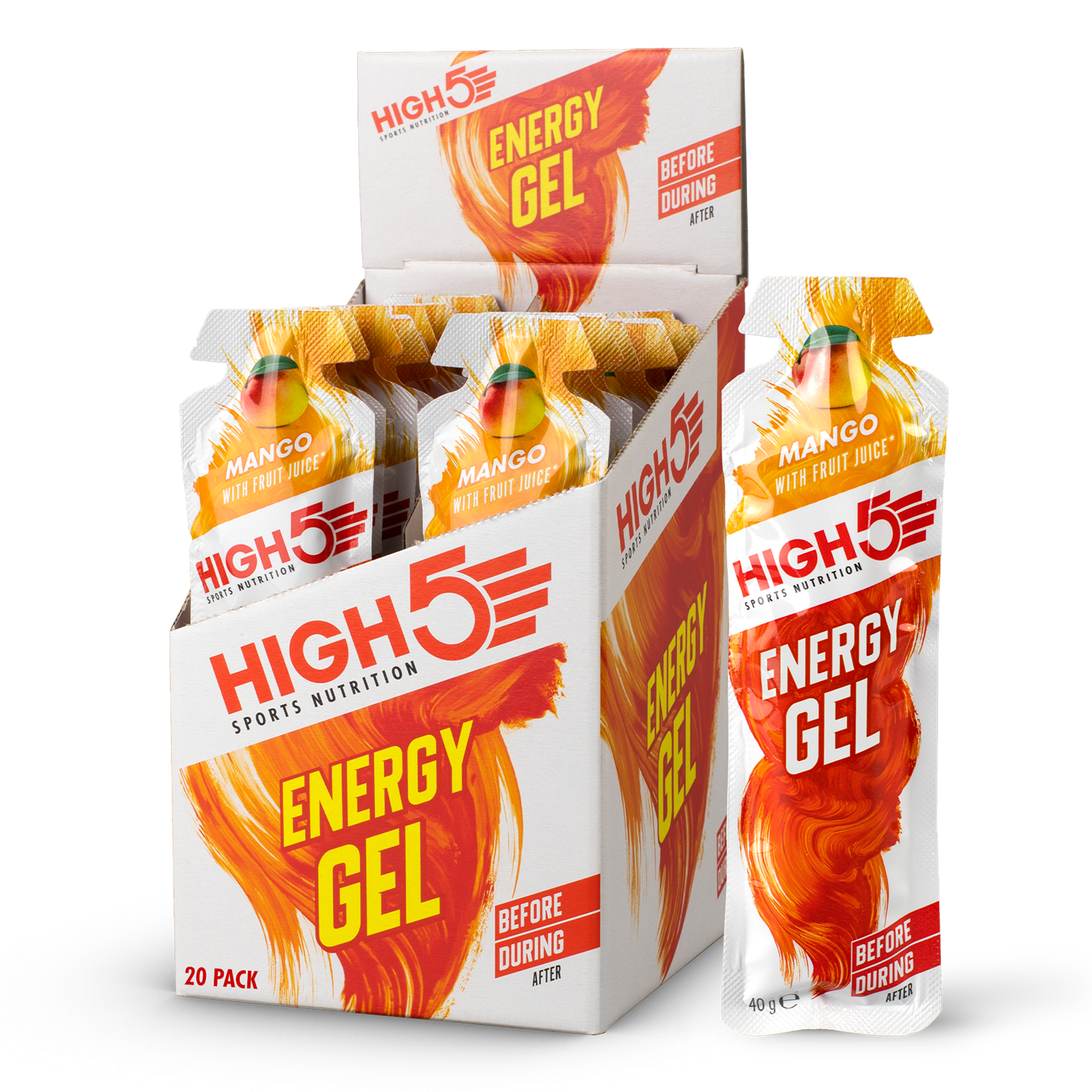 High5 EnergyGel Mango Energigel by Sykkelkomponenter
