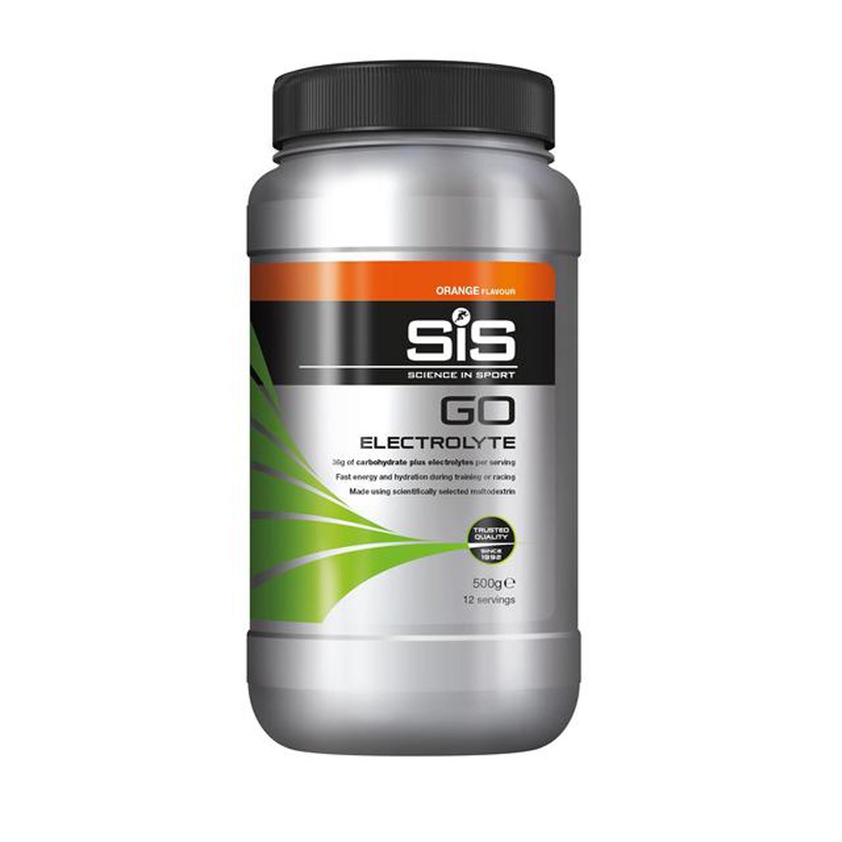 SiS Go Energy Pulver + Electrolyte Appelsin 500 Gram by Sykkelkomponenter