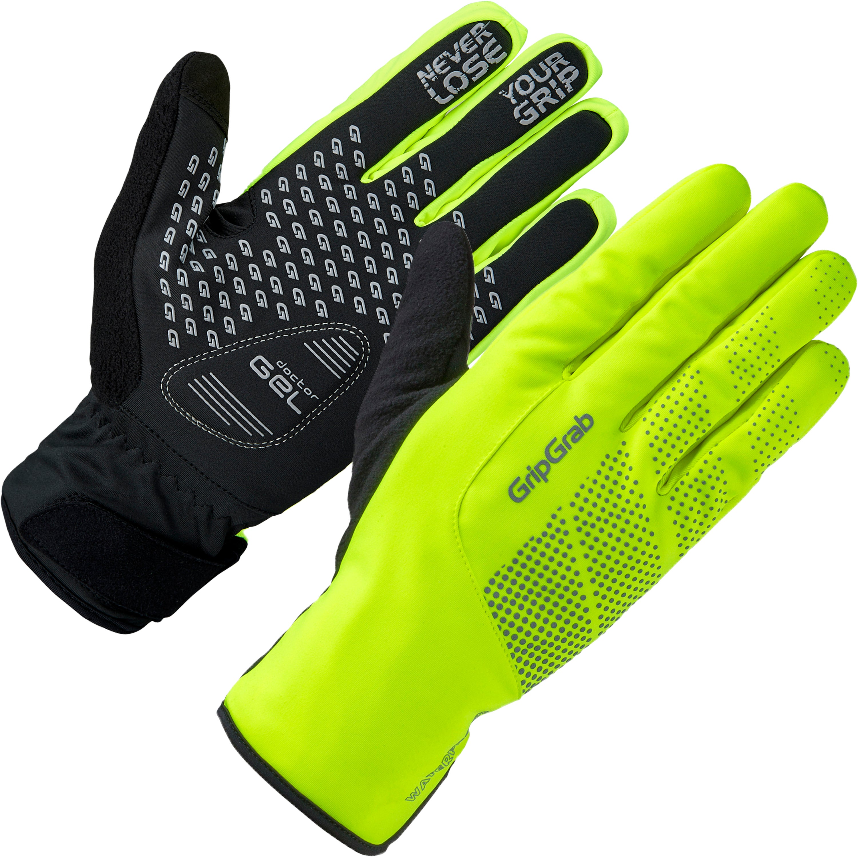 GripGrab Ride Hi-Vis Waterproof Vinterhansker by Sykkelkomponenter