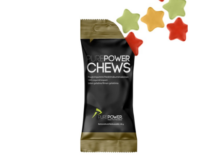 PurePower Mixed Smak Energigummi 12 stk