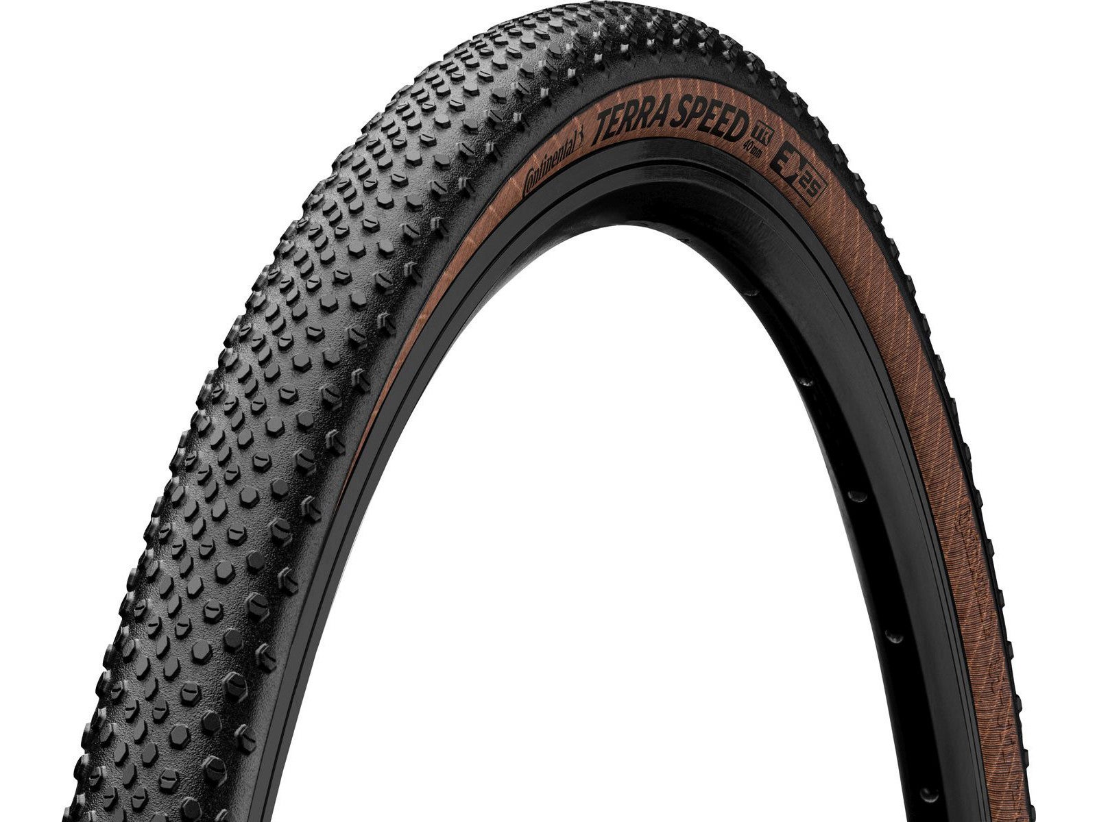 Continental Terra Speed Protection Svart/Brun 622mm Dekk by Sykkelkomponenter