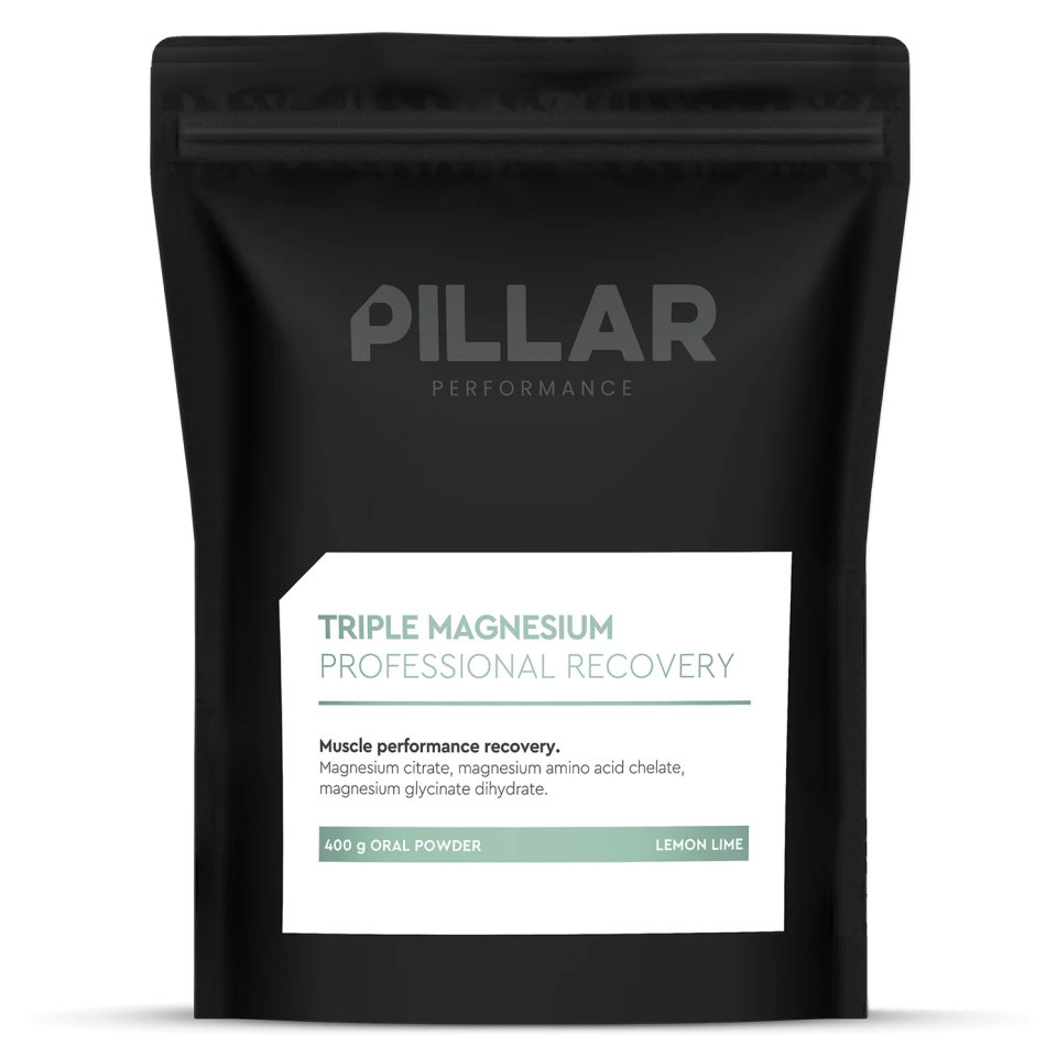 Pillar Performance Triple Magnesium Recovery 400 gram Lemon Lime Pulver by Sykkelkomponenter