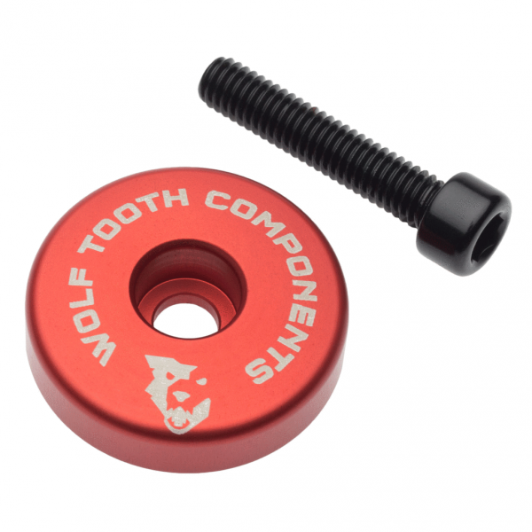 Wolf Tooth Ultralight Top Cap, 5mm Intergert Spacer, W/Bolt by Sykkelkomponenter
