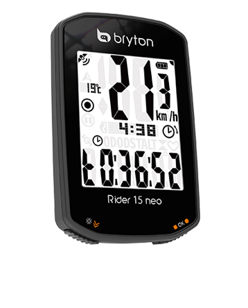 Bryton Rider 15 E GPS, 2", 30 funksjoner Sykkelcomputer