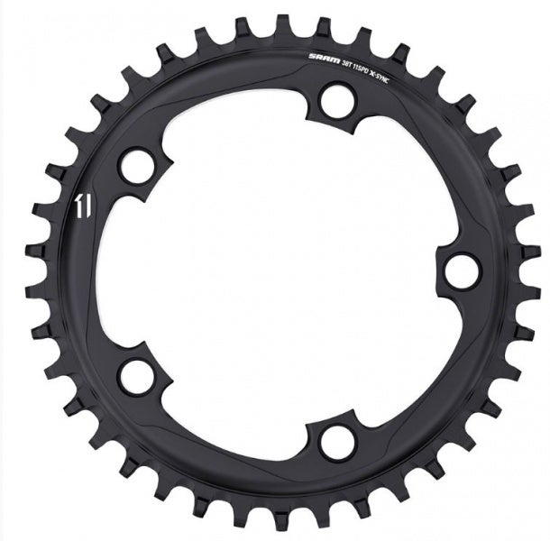 SRAM X-Sync Smal/Bred, BB30/GXP, 110mm bcd, Black 11-delt Drev by Sykkelkomponenter